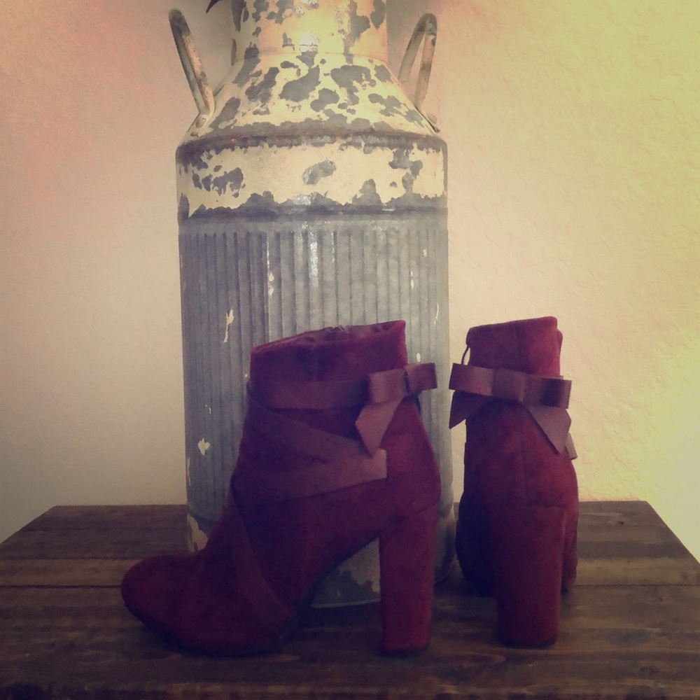 Burgundy Booties